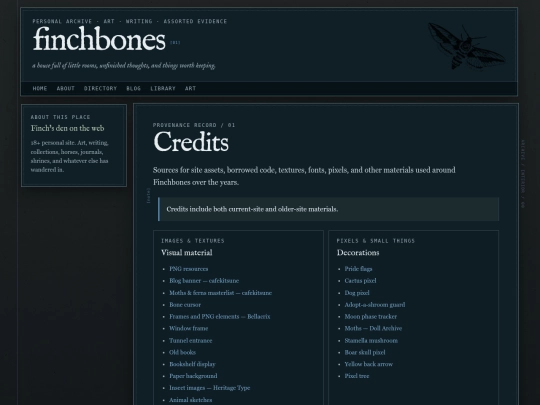 credit_page screenshot