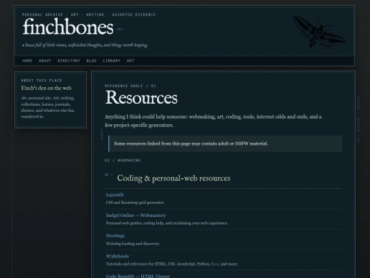 resources screenshot