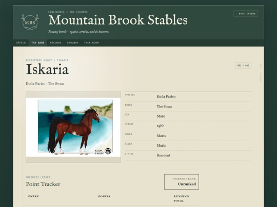 stables/residents/iskaria screenshot