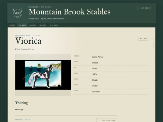 stables/residents/viorica screenshot