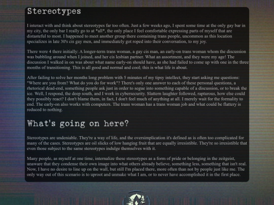 Stereotypes screenshot