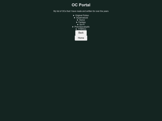 menus/ocs screenshot