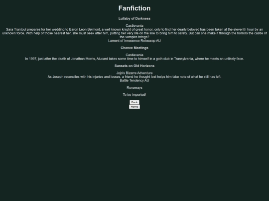 menus/writing-fanfic screenshot