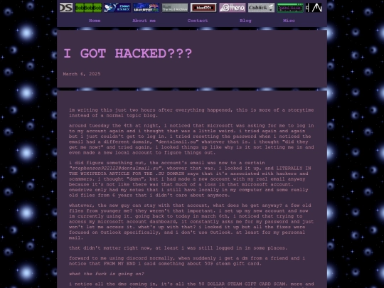 blog/entries/igothacked screenshot