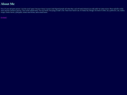 pages/about-me screenshot