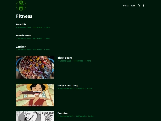 tags/fitness screenshot