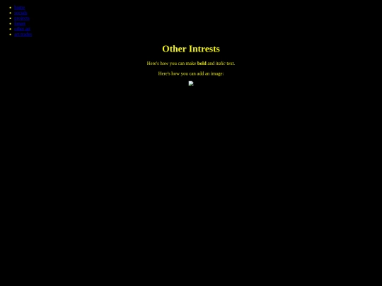 otherintrests screenshot