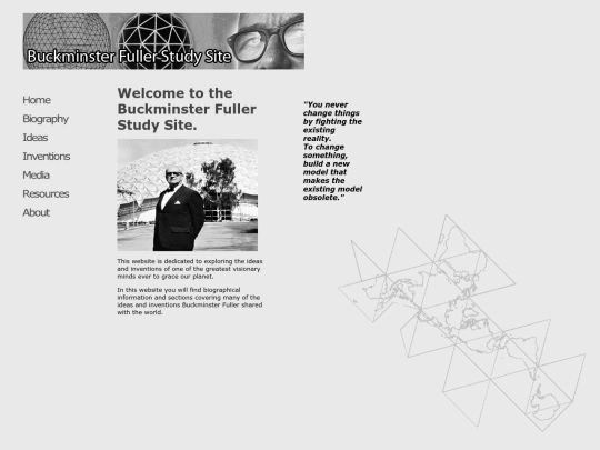 misc/buckywebsite screenshot