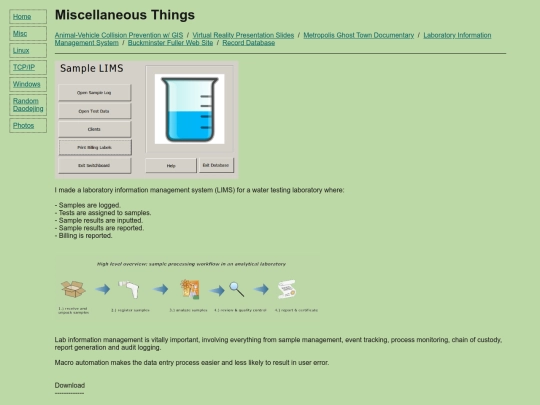 misc/lims screenshot