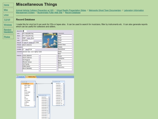 misc/record-database screenshot