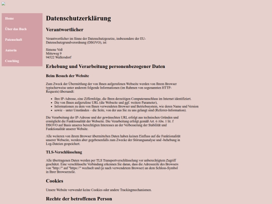 datenschutz screenshot