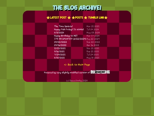 blog/archive screenshot