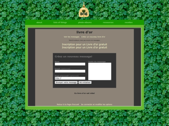 guestbook screenshot