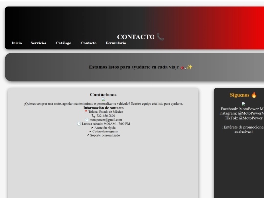 Contacto screenshot