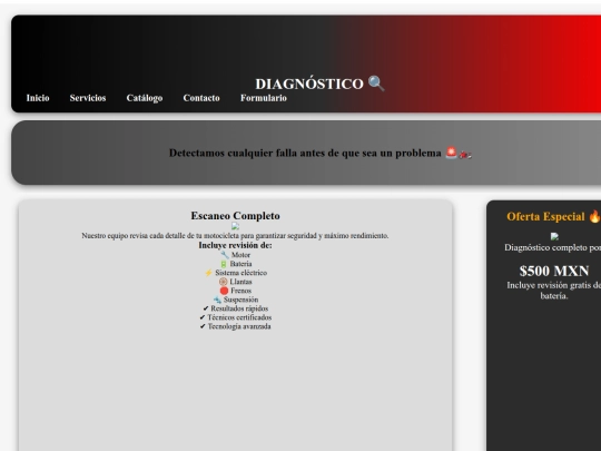 Diagnostico screenshot
