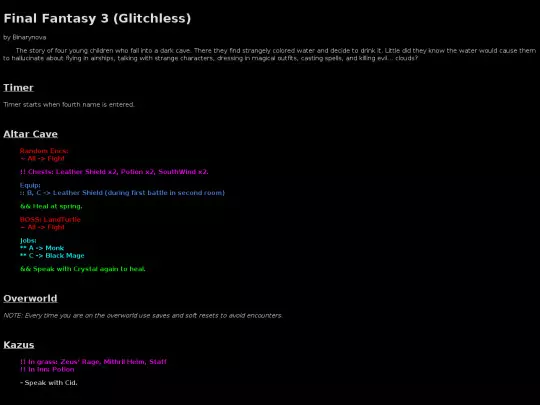 speedrun/routes/ff3_glitchless screenshot