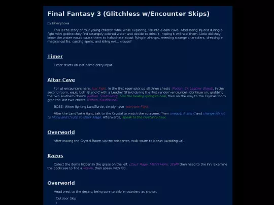 speedrun/routes/ff3_glitchlessEC_text screenshot