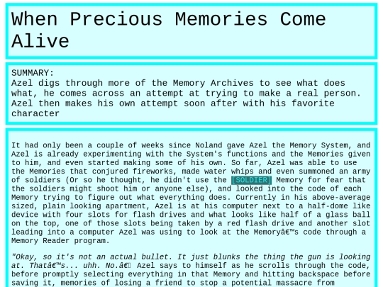 stories/toe/preciousmemory screenshot