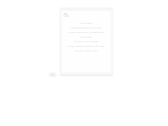 poetry/angel screenshot