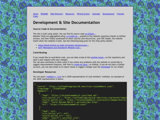 development screenshot