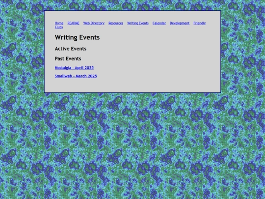 events screenshot