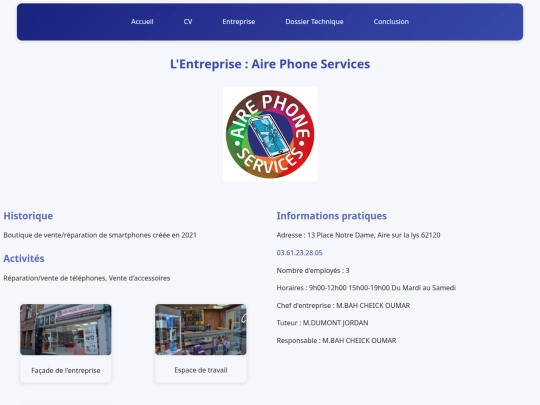 entreprise screenshot