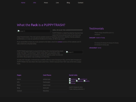 info screenshot
