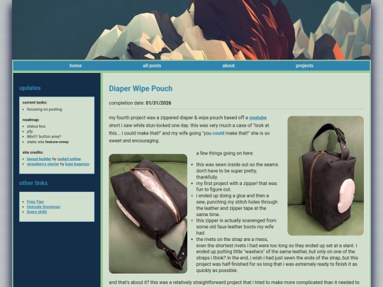 minifeeds/leathercraft/diaper-pouch screenshot