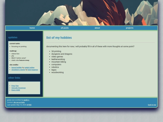 my_hobbies screenshot
