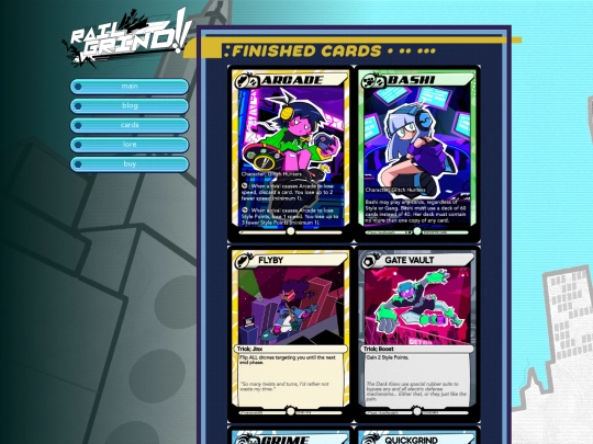 cards screenshot