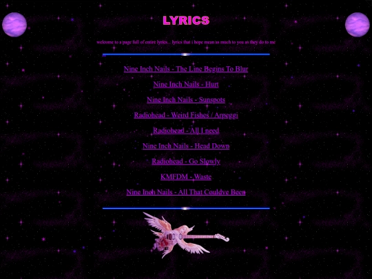 lyrics screenshot