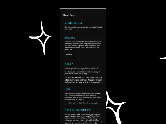 resources screenshot