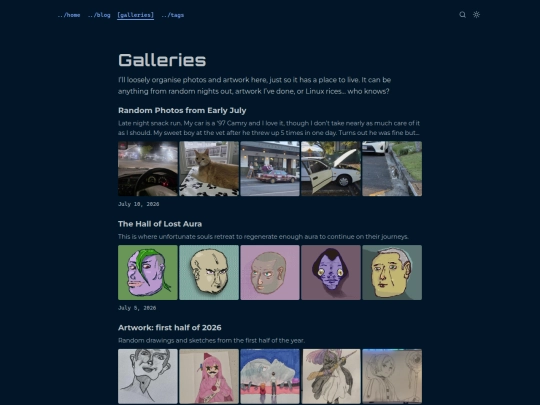 galleries screenshot