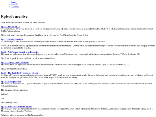 episode_archive screenshot