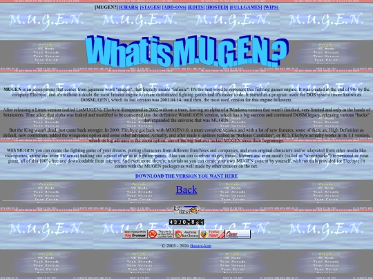 mugen screenshot