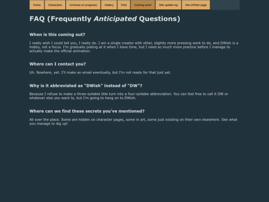 faq screenshot