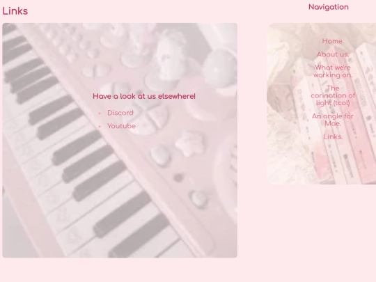 links screenshot