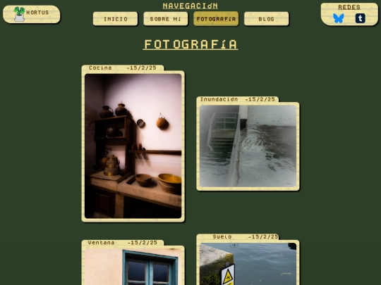 Pages/photography screenshot