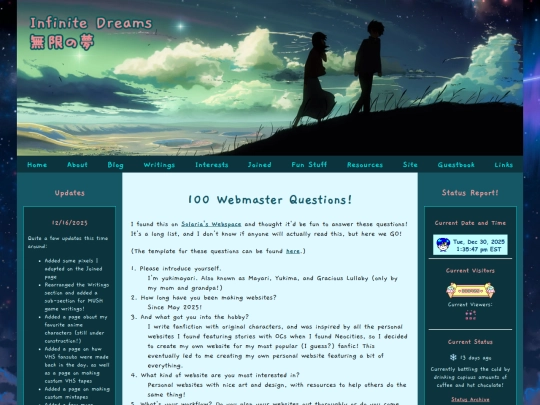 about/100questions screenshot