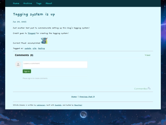 blog/posts/2025-06-24-Tagging-system-is-up screenshot