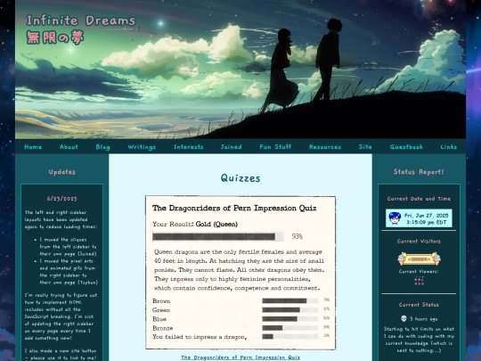 fun-stuff/quizzes screenshot