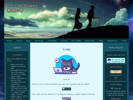 links screenshot