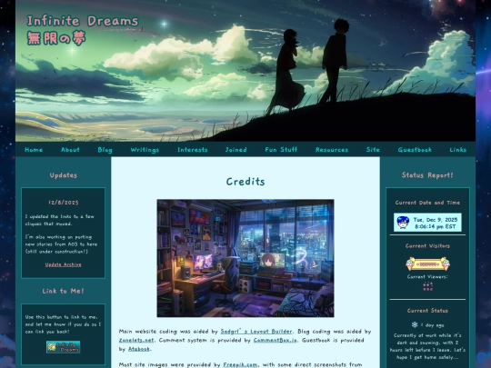 site/credits screenshot