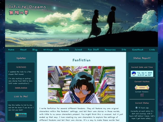 writings/fanfic-main screenshot