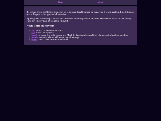 pages/about screenshot