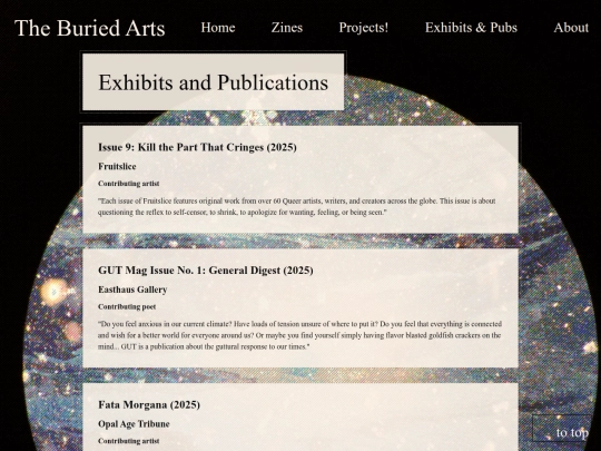 exhibitspubs screenshot