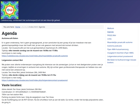 index.php/agenda screenshot