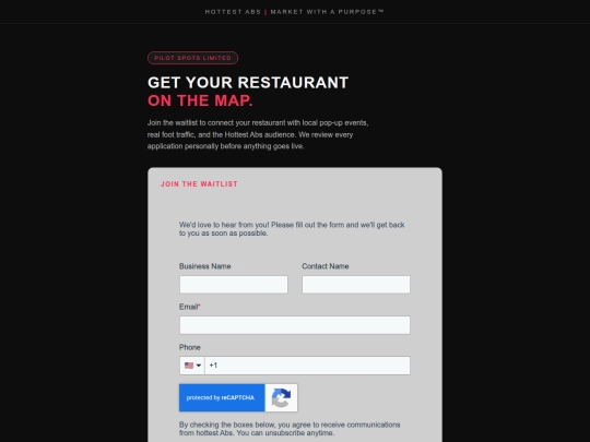 waitlist screenshot