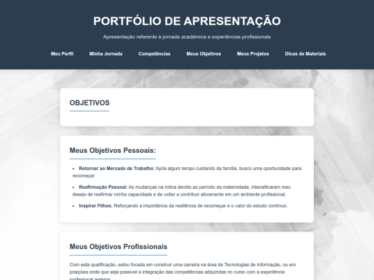 objetivos screenshot