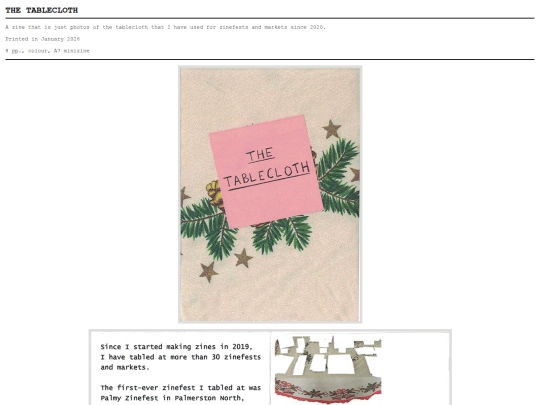 zines/tablecloth screenshot
